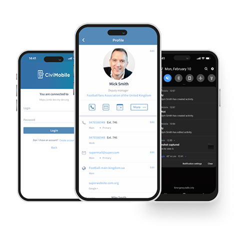 CiviCRM mobile version